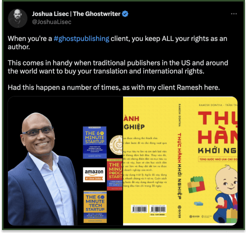 Joshua Lisec with author Ramesh